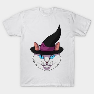 White Witch Cat T-Shirt